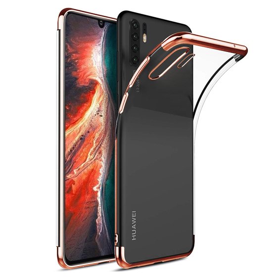 Microsonic Huawei P30 Pro Kılıf Skyfall Transparent Clear Rose Gold