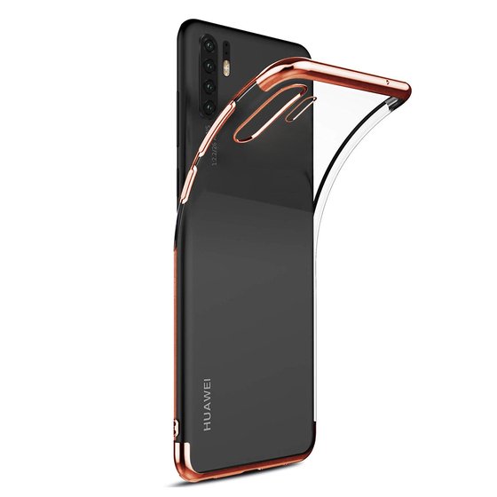 Microsonic Huawei P30 Pro Kılıf Skyfall Transparent Clear Rose Gold