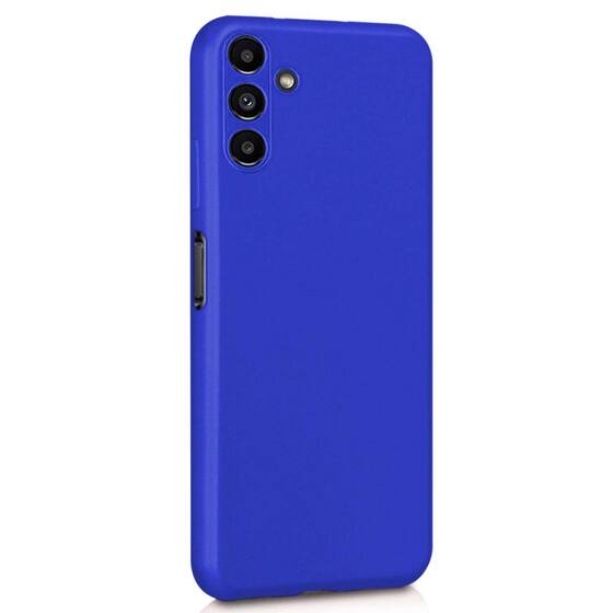 Microsonic Matte Silicone Samsung Galaxy A04S Kılıf Mavi