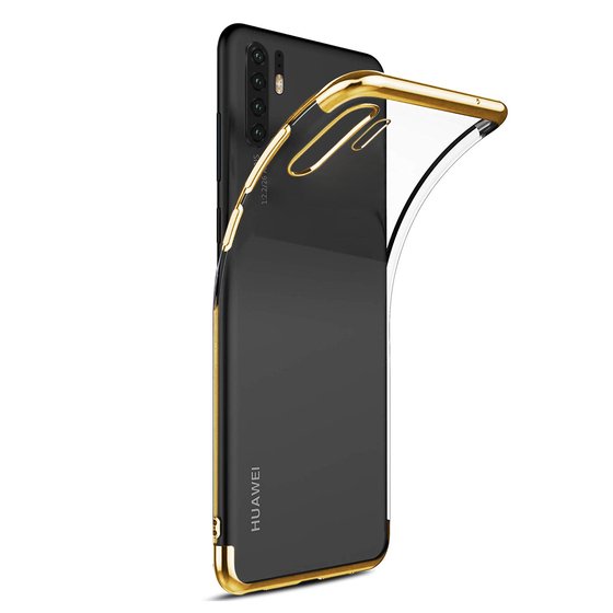 Microsonic Huawei P30 Pro Kılıf Skyfall Transparent Clear Gold