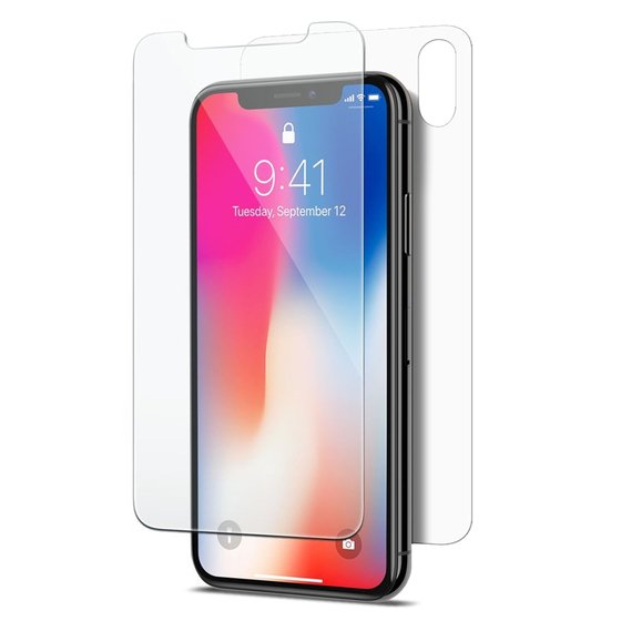 Microsonic Apple iPhone X Ön + Arka Nano Cam Ekran koruyucu Kırılmaz film