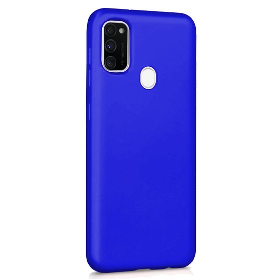 Microsonic Matte Silicone Samsung Galaxy M30s Kılıf Mavi