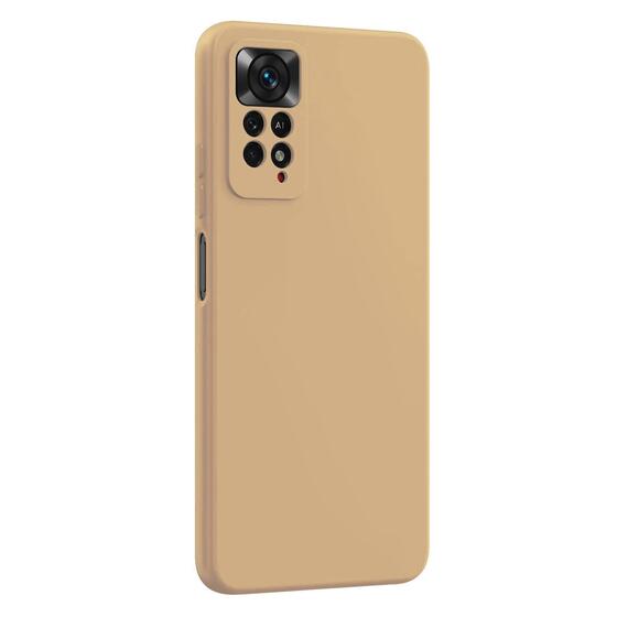 Microsonic Matte Silicone Xiaomi Redmi Note 11 Pro 5G Kılıf Gold