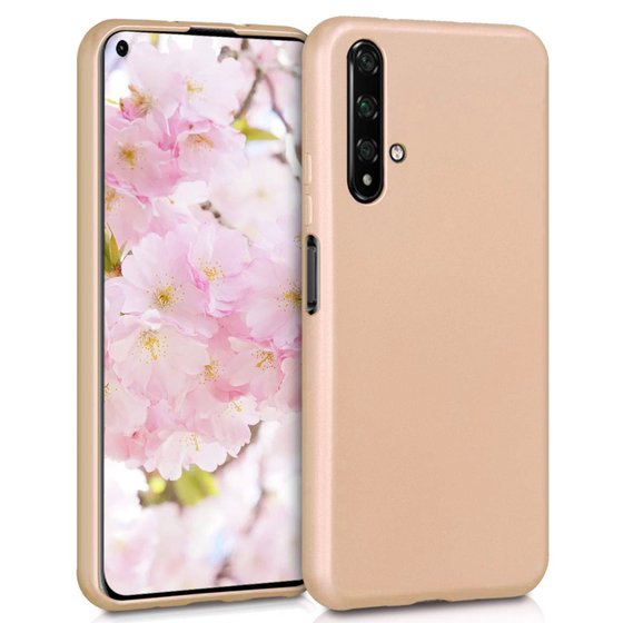 Microsonic Matte Silicone Huawei Honor 20 Kılıf Gold