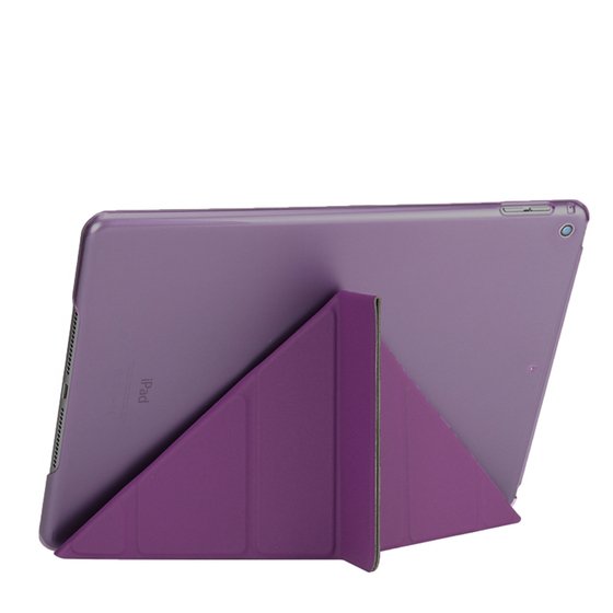 Microsonic Apple iPad 9.7 2018 (A1893-A1954) Folding Origami Design Kılıf Mor