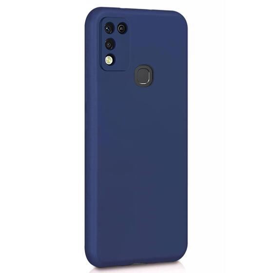 Microsonic Matte Silicone Infinix Hot 10 Play Kılıf Lacivert