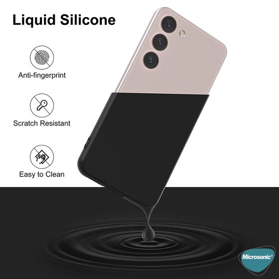 Microsonic Matte Silicone Samsung Galaxy S23 Kılıf Lacivert