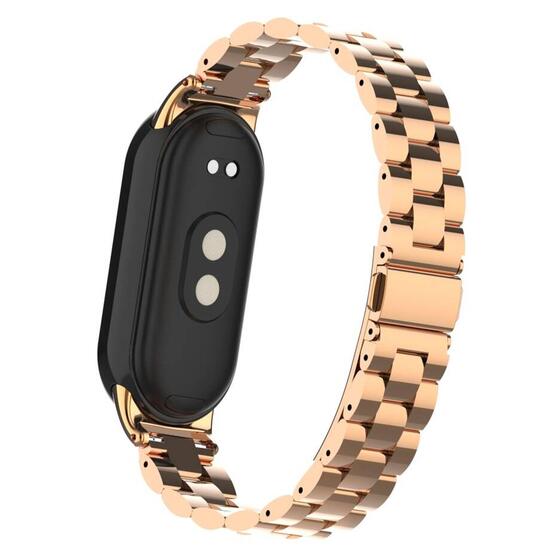 Microsonic Xiaomi Mi Band 9 Metal Stainless Steel Kordon Rose Gold