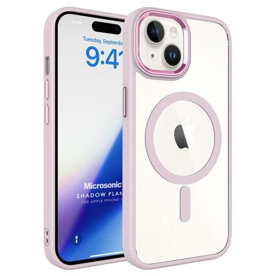 Microsonic Apple iPhone 15 Plus Kılıf Shadow Planet Rose Gold