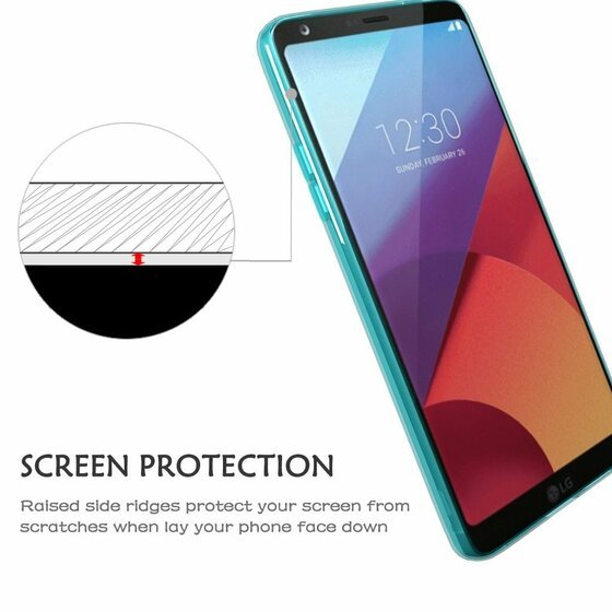 Microsonic LG G6 Kılıf Transparent Soft Siyah