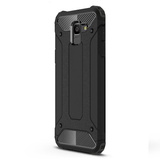 Microsonic Samsung Galaxy J6 Kılıf Rugged Armor Siyah