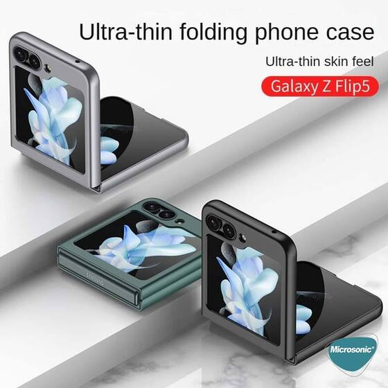 Microsonic Samsung Galaxy Z Flip 5 Kılıf Shape Hard Cover Siyah