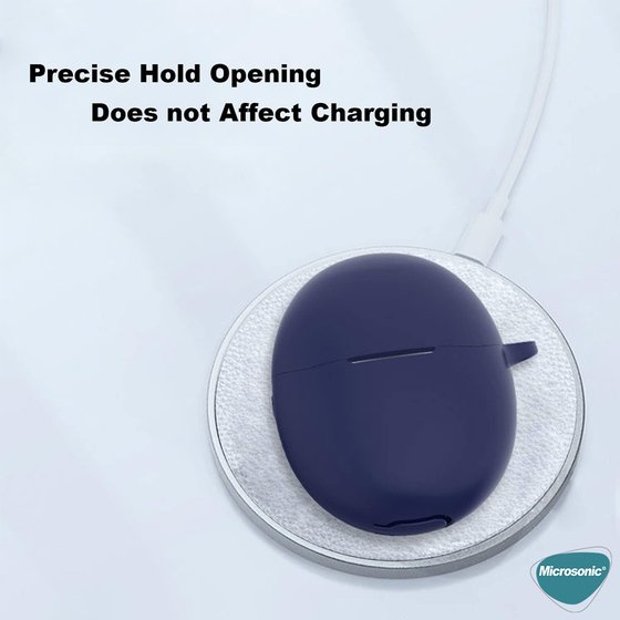 Microsonic Huawei FreeBuds 6 Mat Silikon Kılıf Siyah