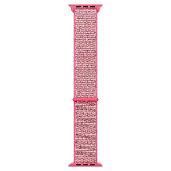 Microsonic Apple Watch Ultra 2 Hasırlı Kordon Woven Sport Loop Pembe