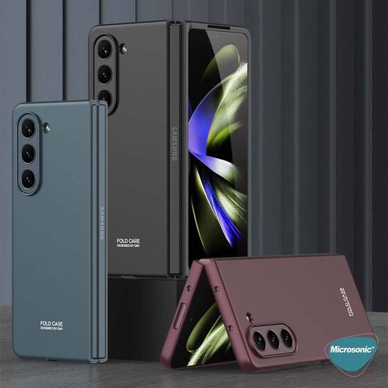 Microsonic Samsung Galaxy Z Fold 5 Kılıf Shape Hard Cover Siyah