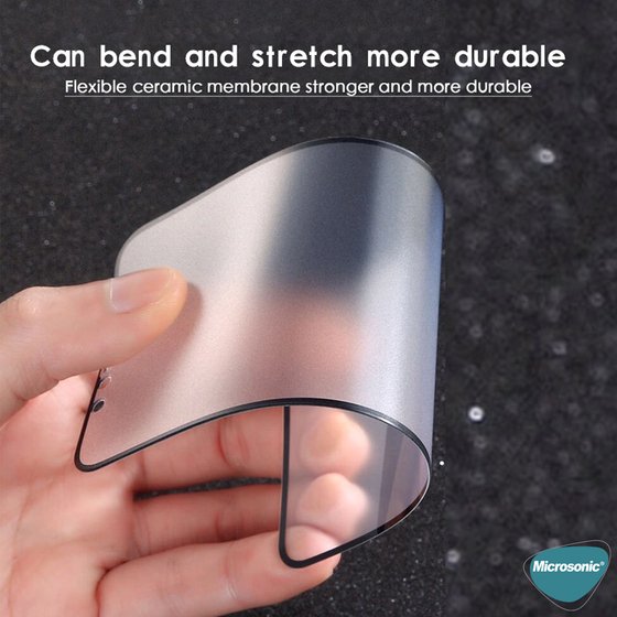 Microsonic Apple iPhone 11 Seramik Matte Flexible Ekran Koruyucu Siyah
