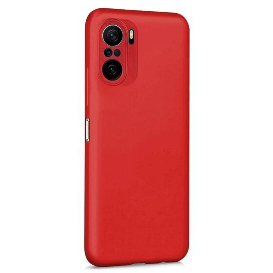 Microsonic Matte Silicone Xiaomi Mi 11i Kılıf Kırmızı