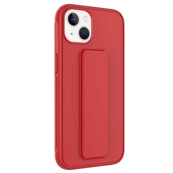 Microsonic Apple iPhone 15 Plus Kılıf Hand Strap Kırmızı