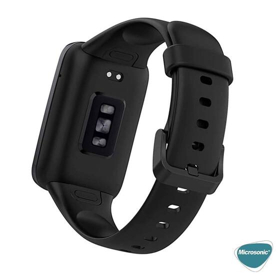 Microsonic Xiaomi Mi Band 7 Pro Kordon, Silicone Sport Band Siyah