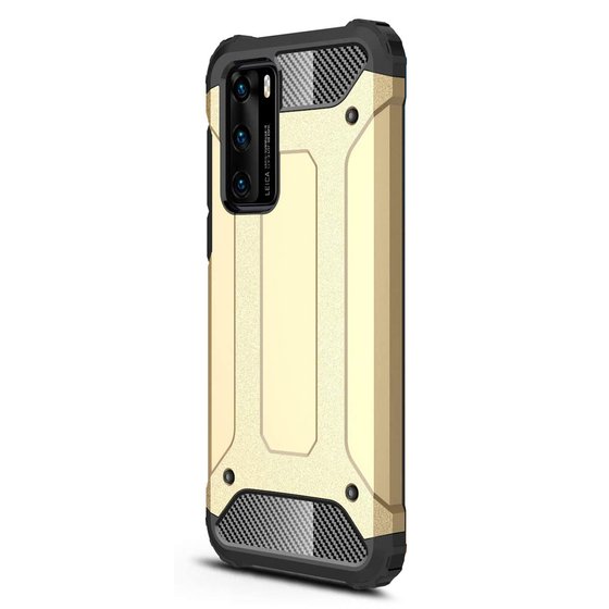 Microsonic Huawei P40 Kılıf Rugged Armor Gold