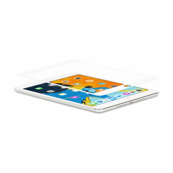 Microsonic Samsung Galaxy Tab E 9.6'' T560 Tam Kaplayan Temperli Cam Ekran Koruyucu Beyaz