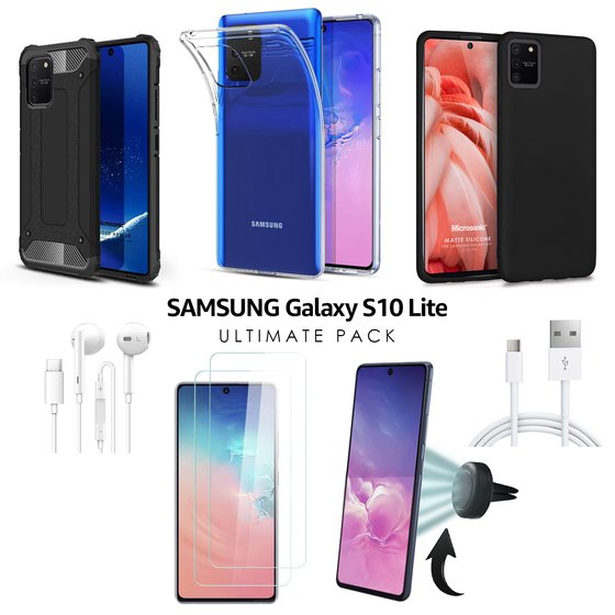 Microsonic Samsung Galaxy S10 Lite Kılıf & Aksesuar Seti