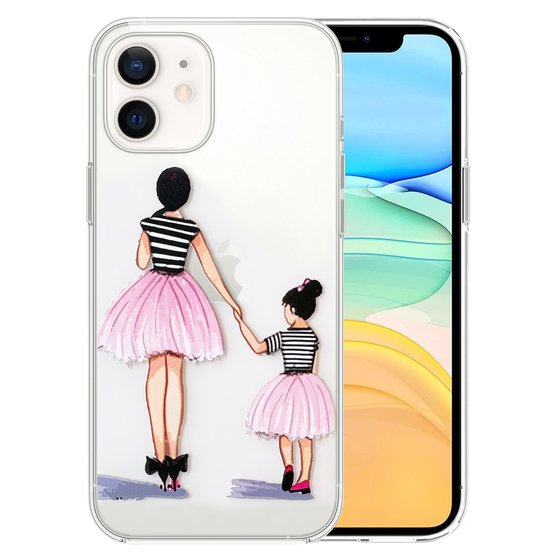 Microsonic iPhone 11 Desenli Kılıf Anne ve Kız