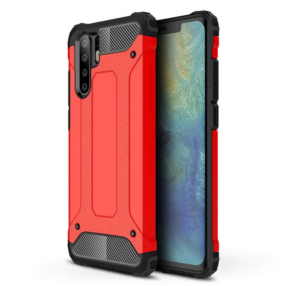 Microsonic Huawei P30 Pro Kılıf Rugged Armor Kırmızı