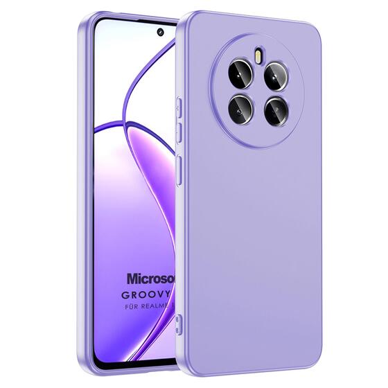 Microsonic Realme 12 Plus Kılıf Groovy Soft Lila