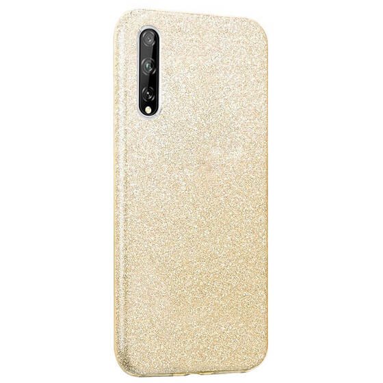 Microsonic Huawei Y8P Kılıf Sparkle Shiny Gold