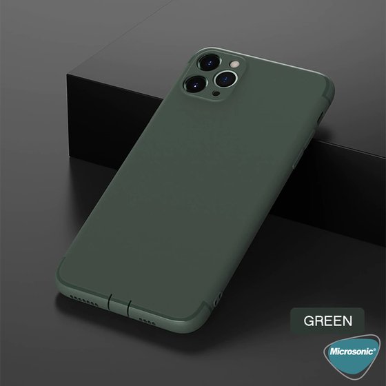 Microsonic Apple iPhone 11 Pro (5.8'') Kılıf Kamera Korumalı Yeşil