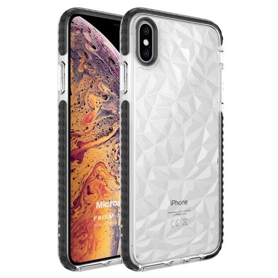 Microsonic Apple iPhone XS Kılıf Prism Hybrid Siyah