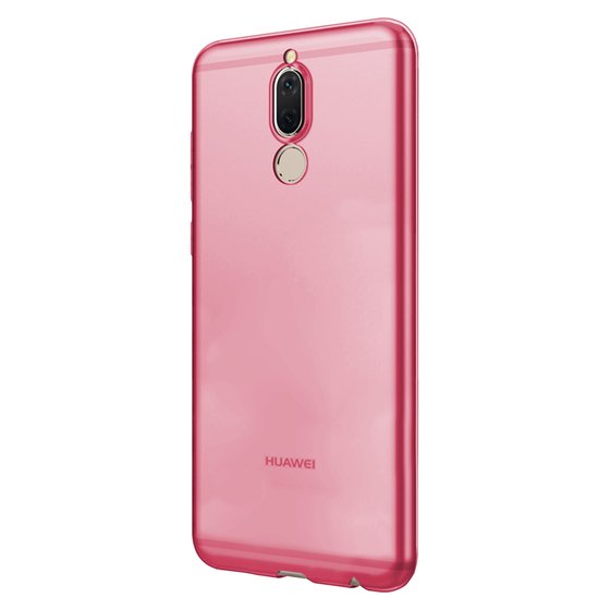 Microsonic Huawei Mate 10 Lite Kılıf Transparent Soft Pembe