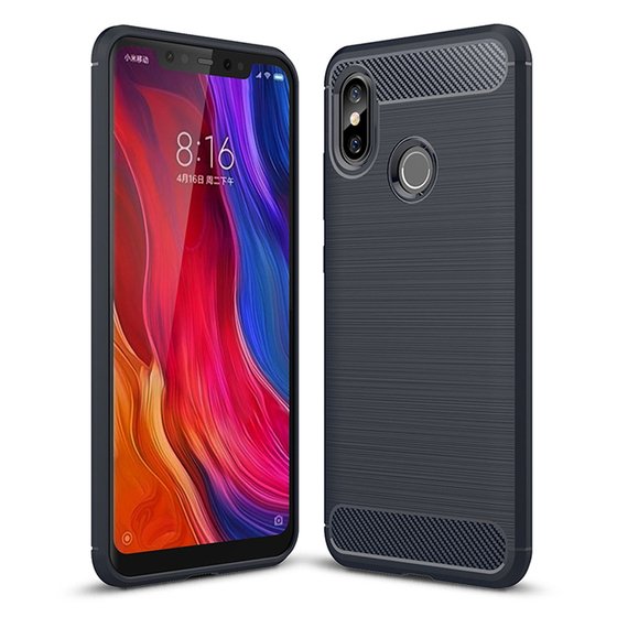 Microsonic Xiaomi Mi 8 Kılıf Room Silikon Lacivert