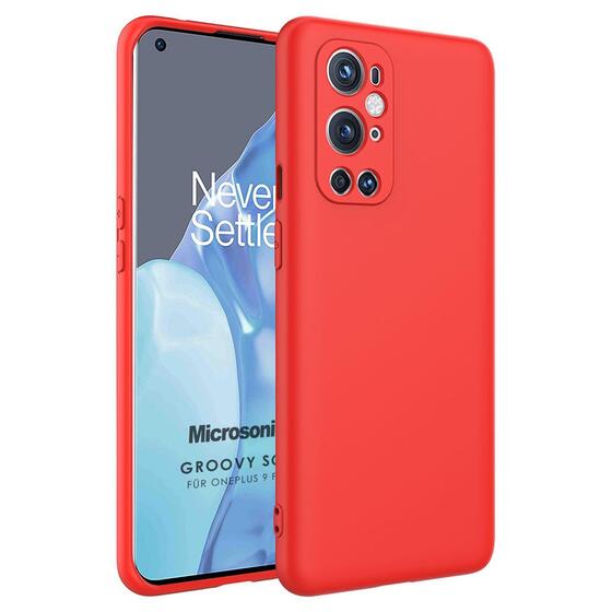 Microsonic OnePlus 9 Pro Kılıf Groovy Soft Kırmızı