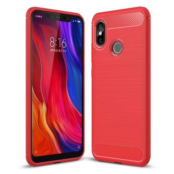 Microsonic Xiaomi Mi 8 Kılıf Room Silikon Kırmızı