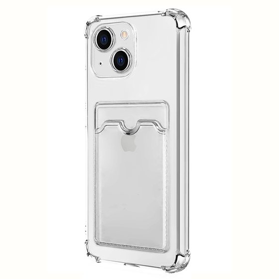 Microsonic Apple iPhone 15 Plus Card Slot Shock Kılıf Şeffaf