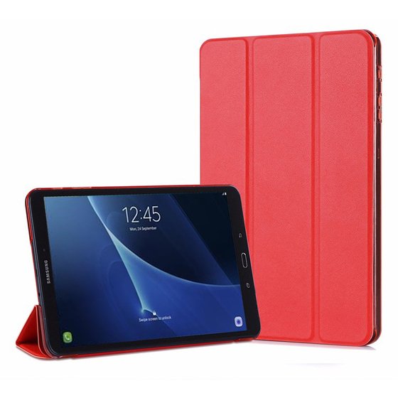 Microsonic Samsung Galaxy Tab A 10.1'' T580 Smart Case ve arka Kılıf Kırmızı