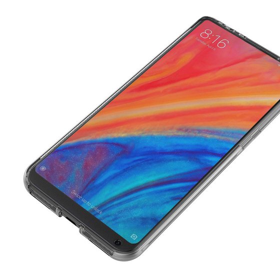 Microsonic Xiaomi Mi Mix 2S Kılıf 6 tarafı tam full koruma 360 Clear Soft Şeffaf