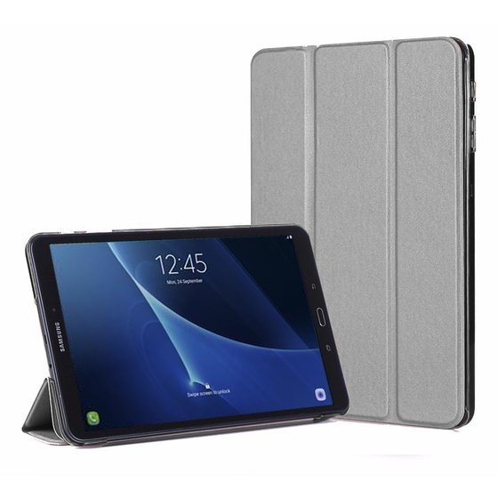 Microsonic Samsung Galaxy Tab A 10.1'' T580 Smart Case ve arka Kılıf Gümüş