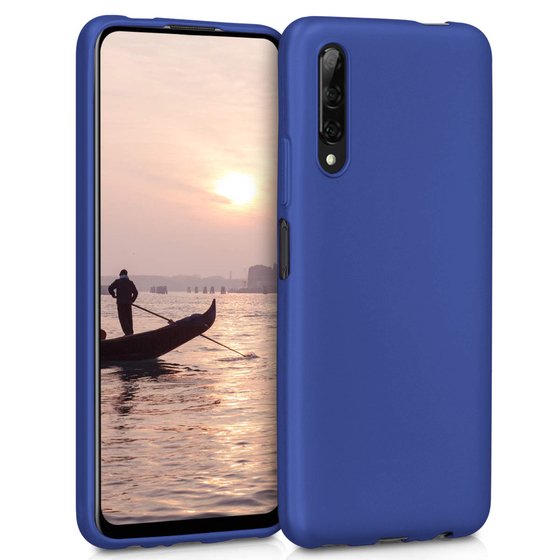 Microsonic Matte Silicone Huawei P Smart Pro Kılıf Lacivert