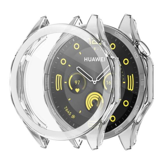 Microsonic Huawei Watch GT5 46mm Kılıf 360 Full Round Soft Silicone Şeffaf