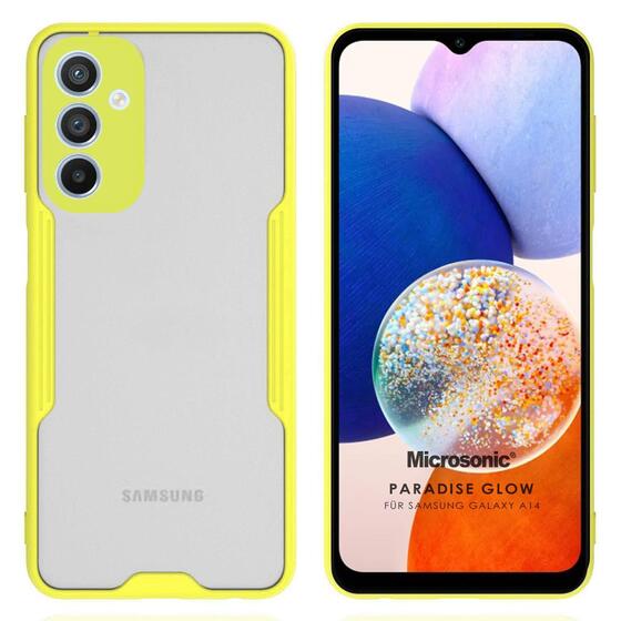 Microsonic Samsung Galaxy A14 Kılıf Paradise Glow Sarı