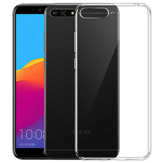 Microsonic Huawei Y6 2018 Kılıf Transparent Soft Beyaz