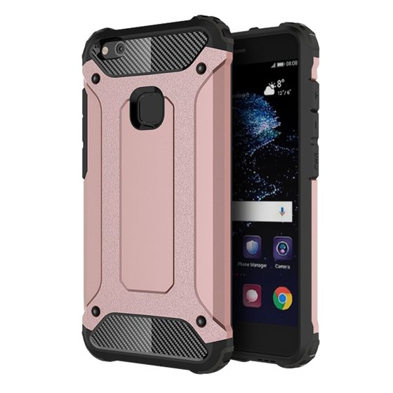 Microsonic Huawei P10 Lite Kılıf Rugged Armor Rose Gold