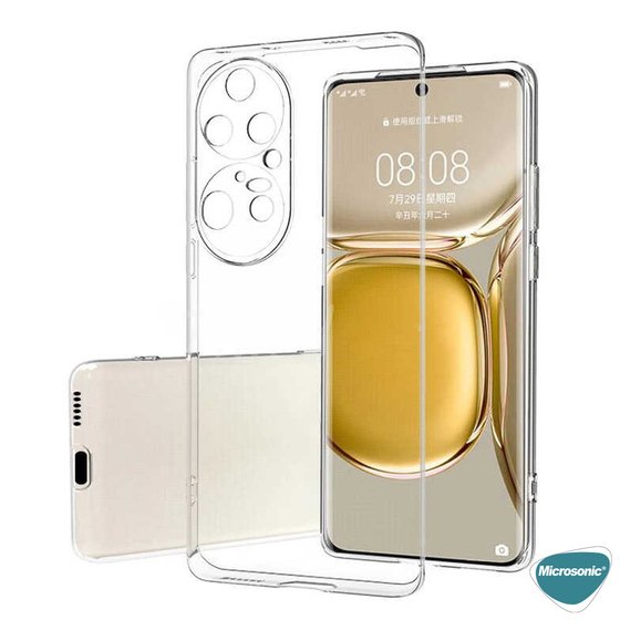 Microsonic Huawei P50 Pro Kılıf Transparent Soft Şeffaf