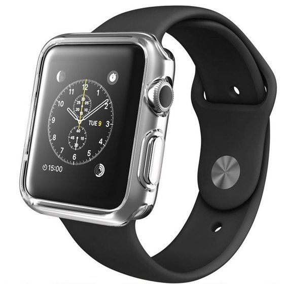 Microsonic Apple Watch Series 3 42mm Kılıf Clear Soft Şeffaf