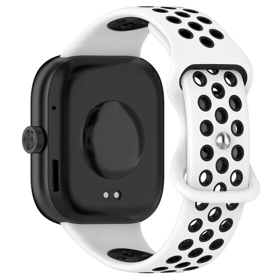 Microsonic Xiaomi Redmi Watch 5 Rainbow Gently Band Kordon Beyaz Siyah
