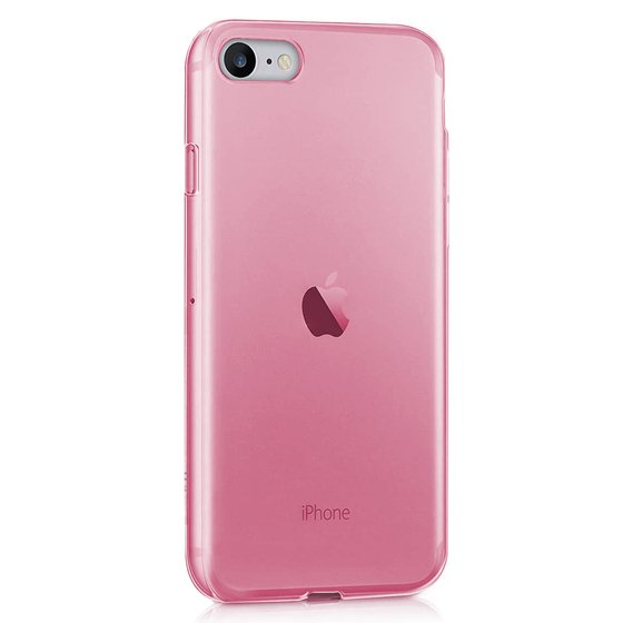 Microsonic Apple iPhone SE 2020 Kılıf Transparent Soft Pembe