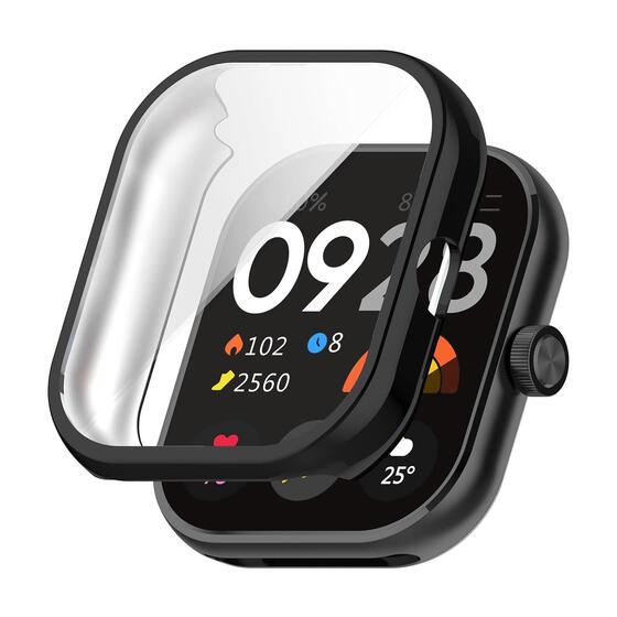 Microsonic Xiaomi Redmi Watch 5 Kılıf 360 Full Round Soft Silicone Siyah